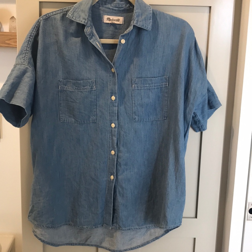 Madewell chambray courier shirt